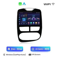 Autoradio CarPlay Renault Clio 4 (2012-2016) – Écran IPS 9 pouces, DSP, avec ou sans R-Link