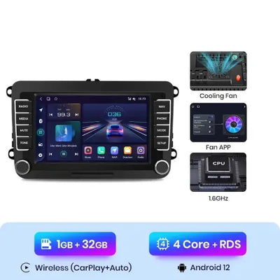 CARPLAY GOLF 5 (2003 - 2008) G1 - Compatible avec - Disponible sur carplay - voiture