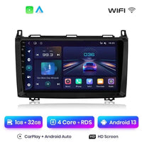 Autoradio CarPlay Mercedes Classe A W169 (2004-2012) – 6 Configurations, Android 13