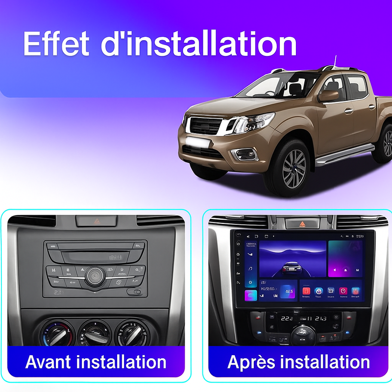 Autoradio Android Auto Nissan Navara NP300 8 Go 128 Go