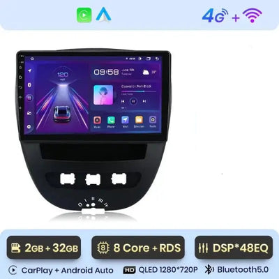 CARPLAY PEUGEOT 107 (2005 - 2014) J4 - Compatible avec - Disponible sur carplay - voiture
