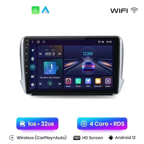 CARPLAY PEUGEOT 2008 (2012 - 2018) Z1 - Compatible avec - Disponible sur carplay - voiture