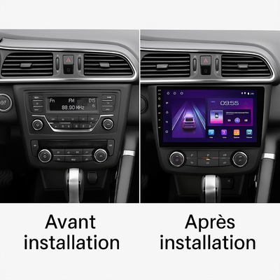 Autoradio CarPlay Renault Kadjar installé sur tableau de bord