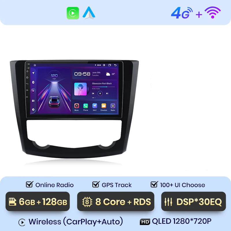 CarPlay Renault Kadjar QLED 6 Go 128 Go Android 12