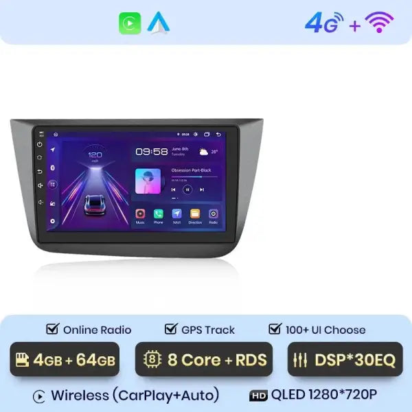 CARPLAY SEAT ALTEA (2004 - 2015) D5 - Compatible avec - Disponible sur carplay - voiture