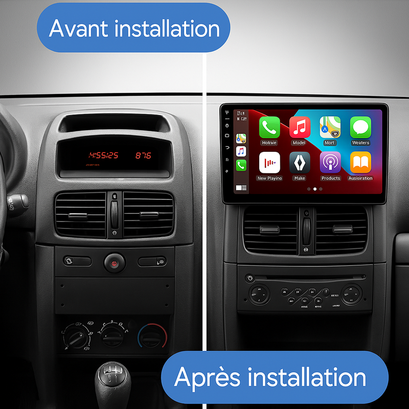 CARPLAY CLIO 2 (2001 - 2012) D3 - Compatible avec - Disponible sur carplay - voiture