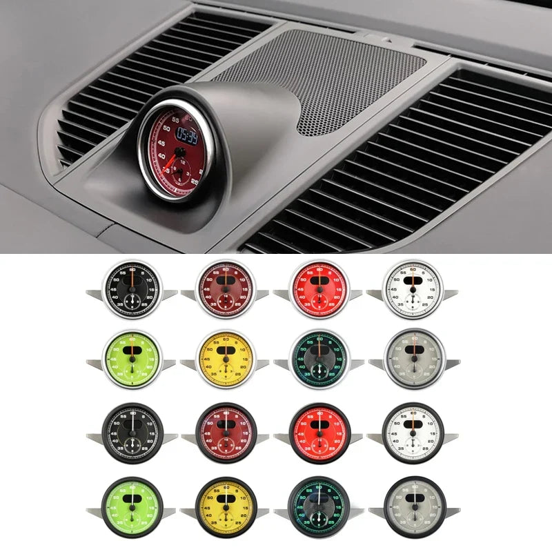 Chronomètre de Tableau de Bord Porsche Macan (2014-2024) – 8 Coloris, Finitions Nouveau et Classique