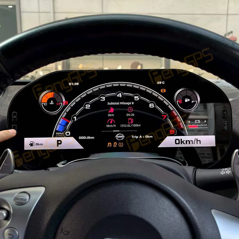 Compteur Digital Nissan 370Z (2008-2019) – Écran LCD haute définition, noir, vue 5