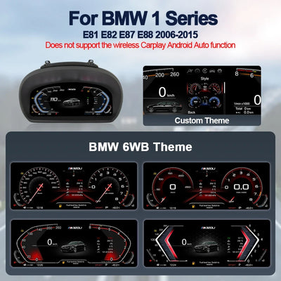 Vue de dessus du cockpit numérique BMW Série 1 et de sa dalle 11 pouces