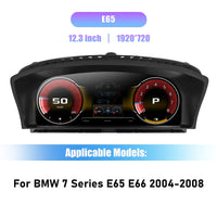 Compteur Digital BMW Série 7 E65 E66 (2004-2008) – Écran 12,3 pouces, vue 7