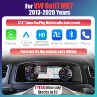 Compteur Digital Volkswagen Golf 7 (2013-2020) – 12,3 Pouces, CarPlay sans fil, avec ou sans HDMI, vue 10