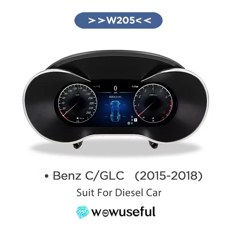Compteur Digital Mercedes Classe C W205, GLC X253 (2015-2018) – Écran 12,3 pouces, vue 7