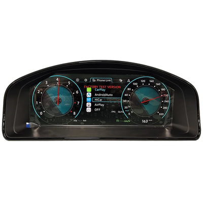 Cockpit virtuel VW Transporter monté sur véhicule, vue depuis le siège conducteur