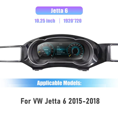 Détail du montage du combiné d'instruments VW Jetta dans son logement d'origine