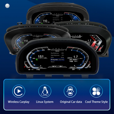 Face arrière du compteur digital BMW E66 avec connecteurs d'origine