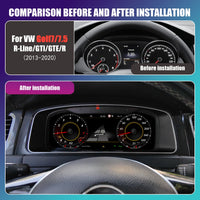 Compteur Digital Volkswagen Golf 7 (2013-2020) – 12,3 Pouces, CarPlay sans fil, avec ou sans HDMI, vue 8