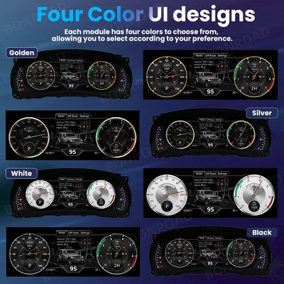 Compteur digital Jeep Wrangler JK, packshot studio du boîtier complet