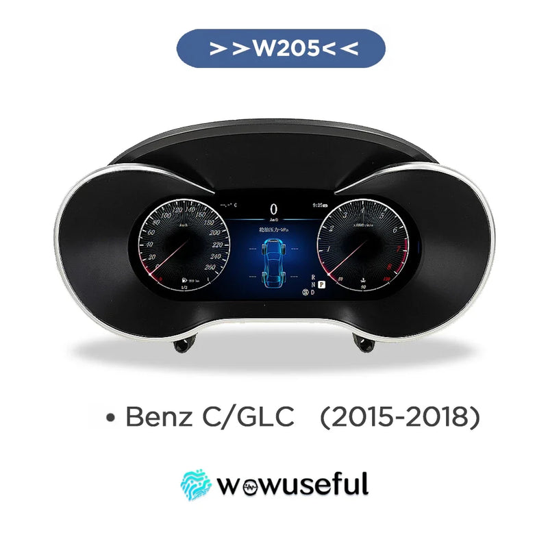 Compteur Digital Mercedes Classe C W205, GLC X253 (2015-2018) – Écran 12,3 pouces, vue 8