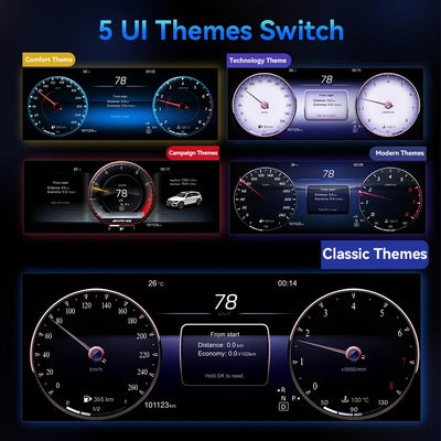 Compteur digital Mercedes W204 NTG4.5, packshot studio du boîtier complet