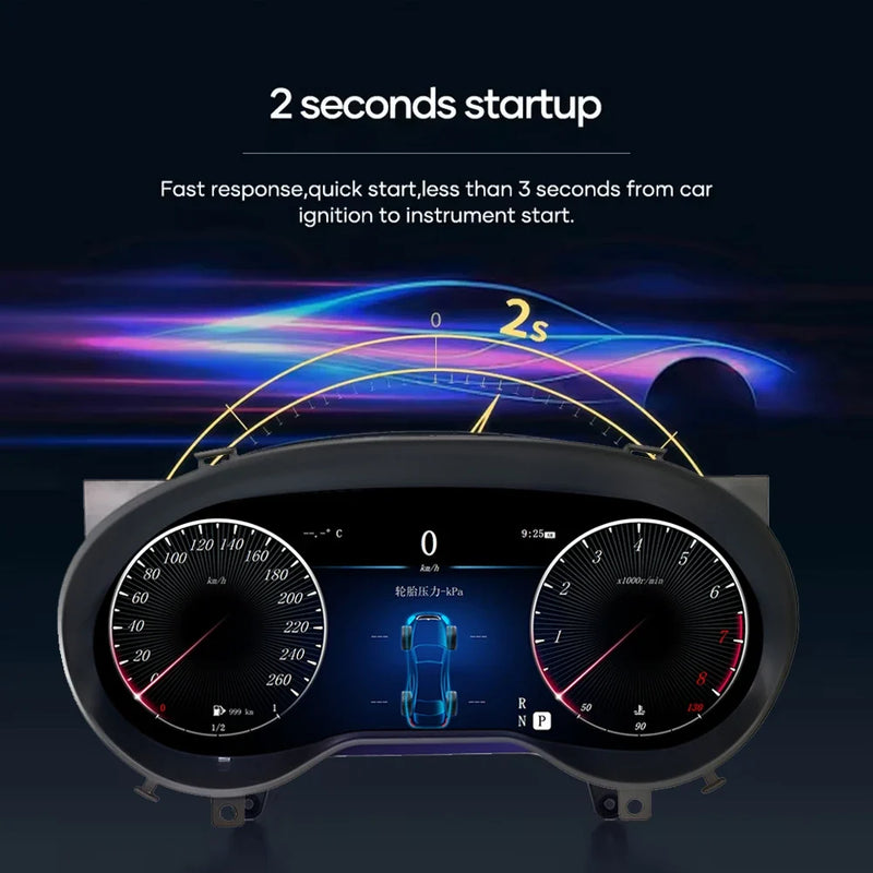 Compteur Digital Mercedes Classe C W205, GLC X253 (2015-2018) – Écran 12,3 pouces, vue 6