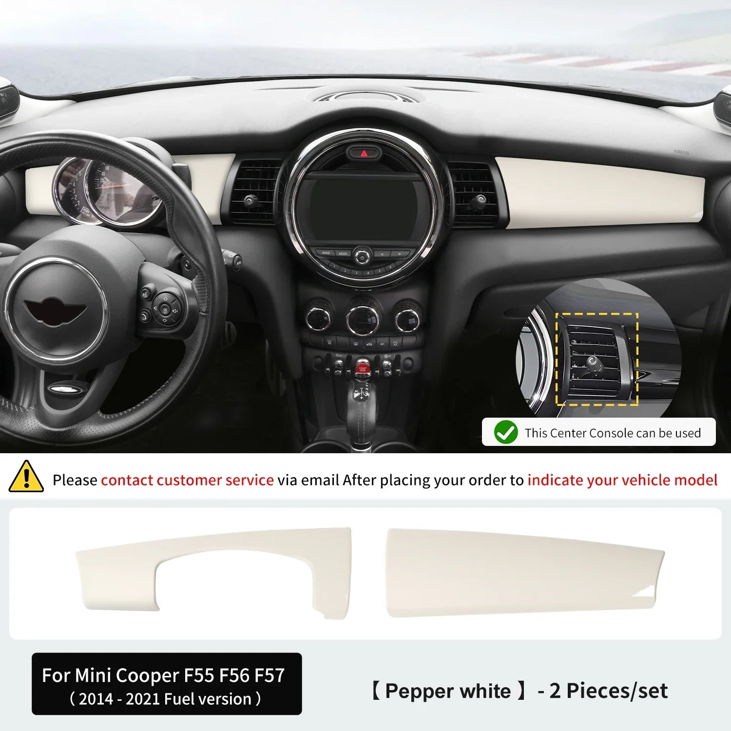Mini Cooper F55 F56 F57 Coque Décorative Tableau Bord