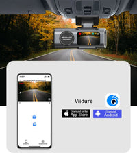 Dashcam 4K HDR GPS Wi-Fi – Avant Arrière, Kit de Câblage 24 h, Carte SD 128 Go, vue 3