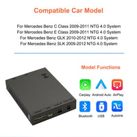 Boîtier CarPlay Mercedes Multi-Modèles NTG 4.0, 4.5 et 5.0 (2009-2018) – Sans fil, écran d'origine conservé, vue 9