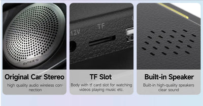 Écran Appui-Tête Android IPS 10 Pouces CarPlay WiFi Bluetooth