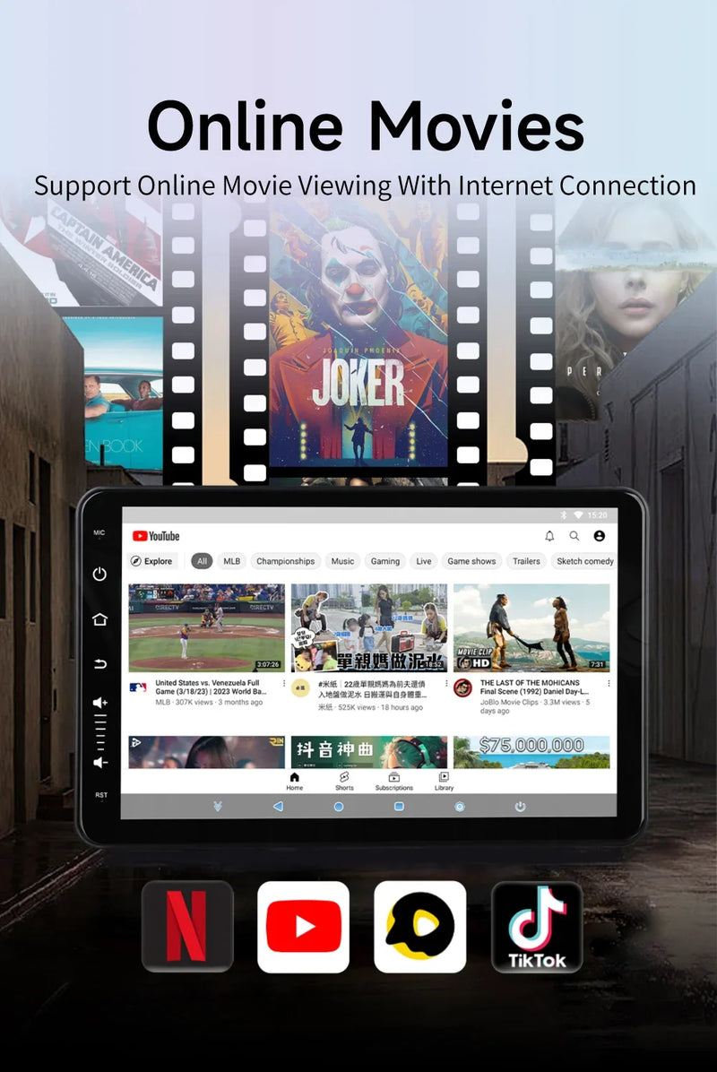 Écran Appui-Tête Voiture Android CarPlay – 10,1 et 11,6 Pouces, Wi-Fi, Bluetooth, vue 15
