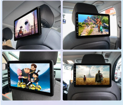 Écran Appui-Tête Android IPS 10 Pouces CarPlay WiFi Bluetooth