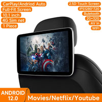 Écran Appui-Tête Voiture Android CarPlay – 10,1 et 11,6 Pouces, Wi-Fi, Bluetooth, vue 34