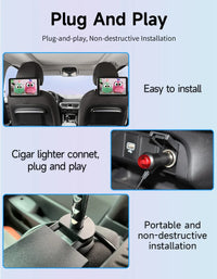 Écran Appui-Tête Voiture Android CarPlay – 10,1 et 11,6 Pouces, Wi-Fi, Bluetooth, vue 18