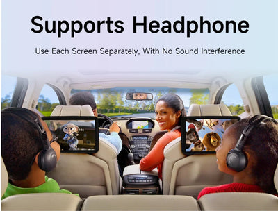 Écran Appui-Tête Android IPS 10 Pouces CarPlay WiFi Bluetooth