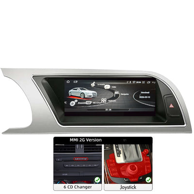 Becquet Voiture Écran Autoradio Android pour Audi A4 A5 B8 Q5