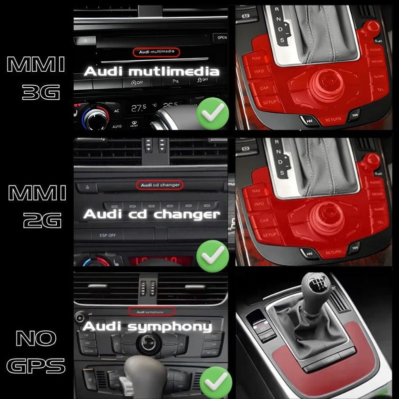Autoradio CarPlay Audi A4 A5 Q5 B8 (2009-2015) – Écran Android, MMI 2G, 3G ou sans GPS, vue 5