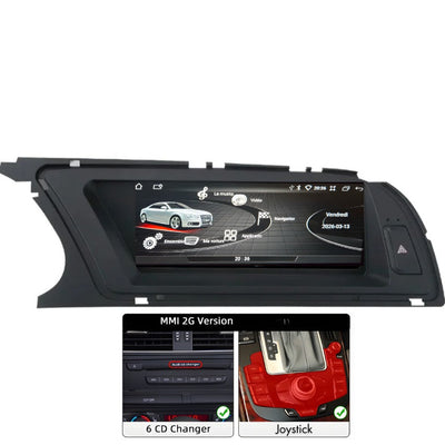 Becquet Voiture Écran Autoradio Android pour Audi A4 A5 B8 Q5
