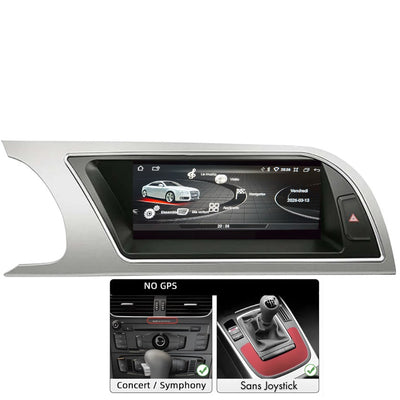 Becquet Voiture Écran Autoradio Android pour Audi A4 A5 B8 Q5