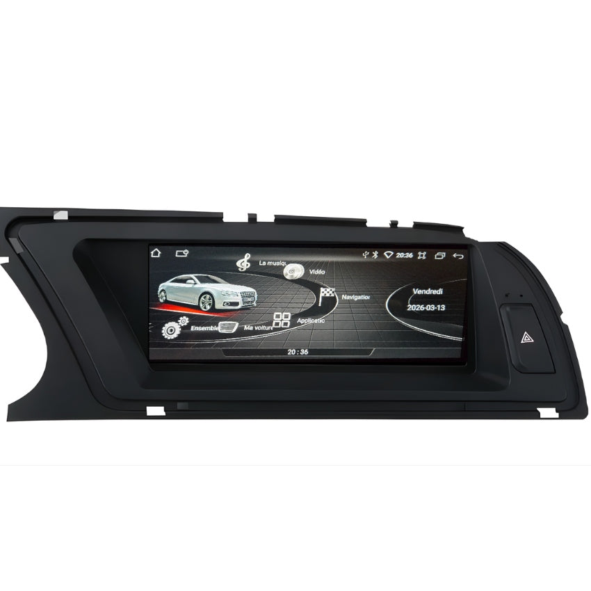 Becquet Voiture Écran Autoradio Android pour Audi A4 A5 B8 Q5