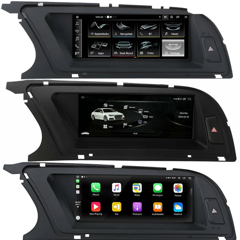Autoradio CarPlay Audi A4 A5 Q5 B8 (2009-2015) – Écran Android, MMI 2G, 3G ou sans GPS, vue 4