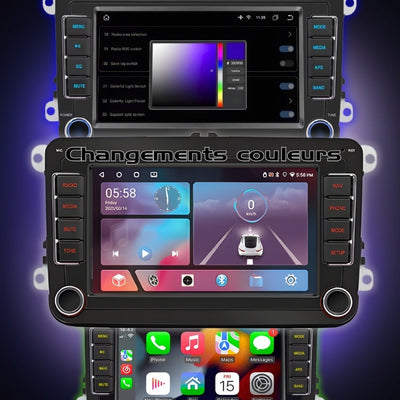 Autoradio Android CarPlay pour VW Golf 5 6 et Polo
