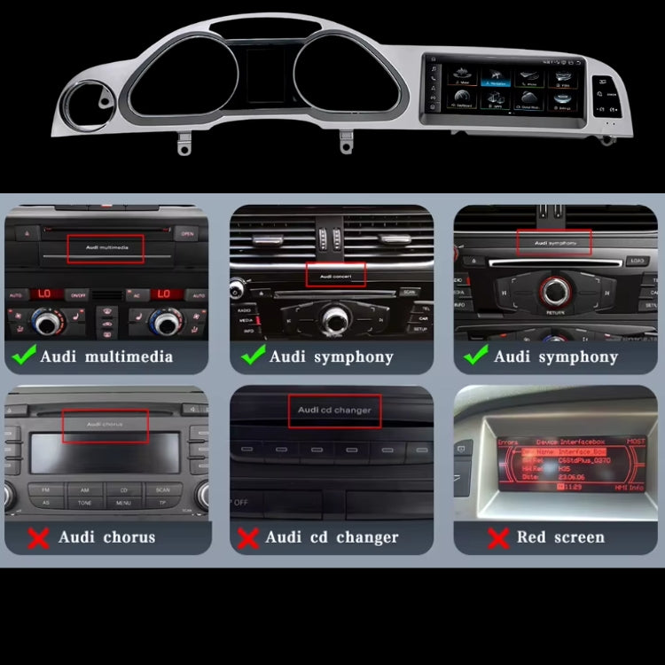 Autoradio CarPlay Audi A6 C6 (2005-2011) – Écran 10,25 pouces, cadre argent ou noir, vue 5