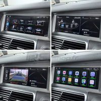 Écran CarPlay Audi Q7 4L (2006-2015) – MMI 2G ou 3G, 4 Go / 32 Go, cadre noir ou gris, vue 3