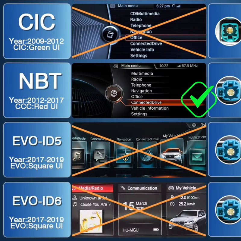 Autoradio CarPlay BMW Série 1 à 4 F20 F30 (2012-2017) – Écran 10,25 pouces, Android 12, NBT, vue 4
