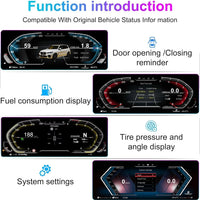 Compteur Digital CarPlay BMW F20 F22 X1 F48 X2 F39 – Écran 10 pouces, avec ou sans HUD, vue 3