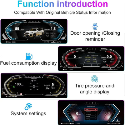 Face arrière de l'écran BMW F20 avec connecteurs d'origine