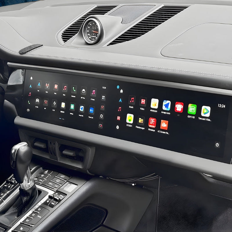 Becquet Voiture Écran CarPlay Double pour Porsche Macan, 2GB/32GB