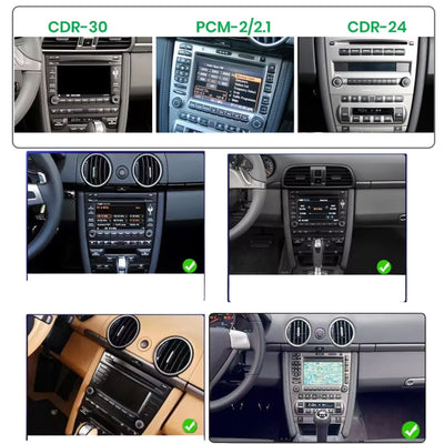 Écran Autoradio CarPlay pour Porsche 911 997, Cayman 987, Boxster