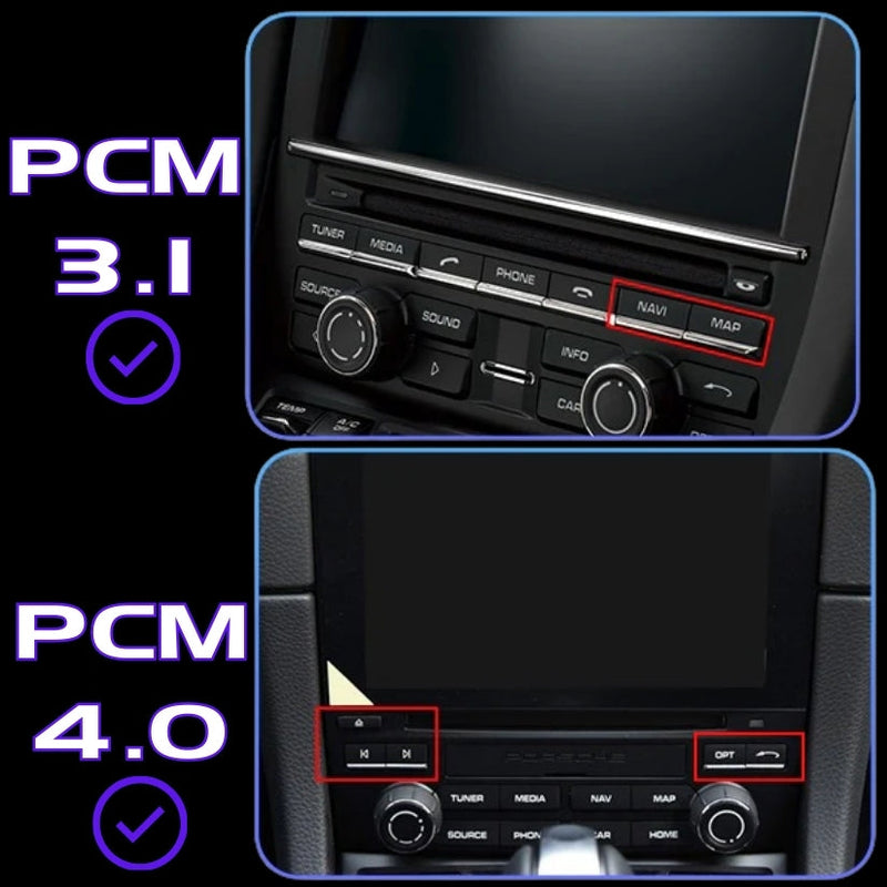 Autoradio CarPlay Porsche Macan (2014-2018) – Écran unique, PCM 3.1 et 4.0, vue 3