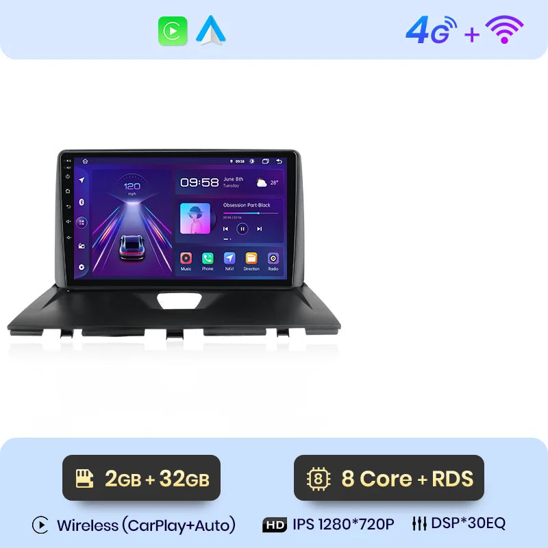 Écran tactile Peugeot Expert autoradio Android 4G CarPlay