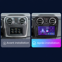 Autoradio CarPlay Dacia Sandero (2012-2019) – Écran IPS, 2 Go / 32 Go, vue 2